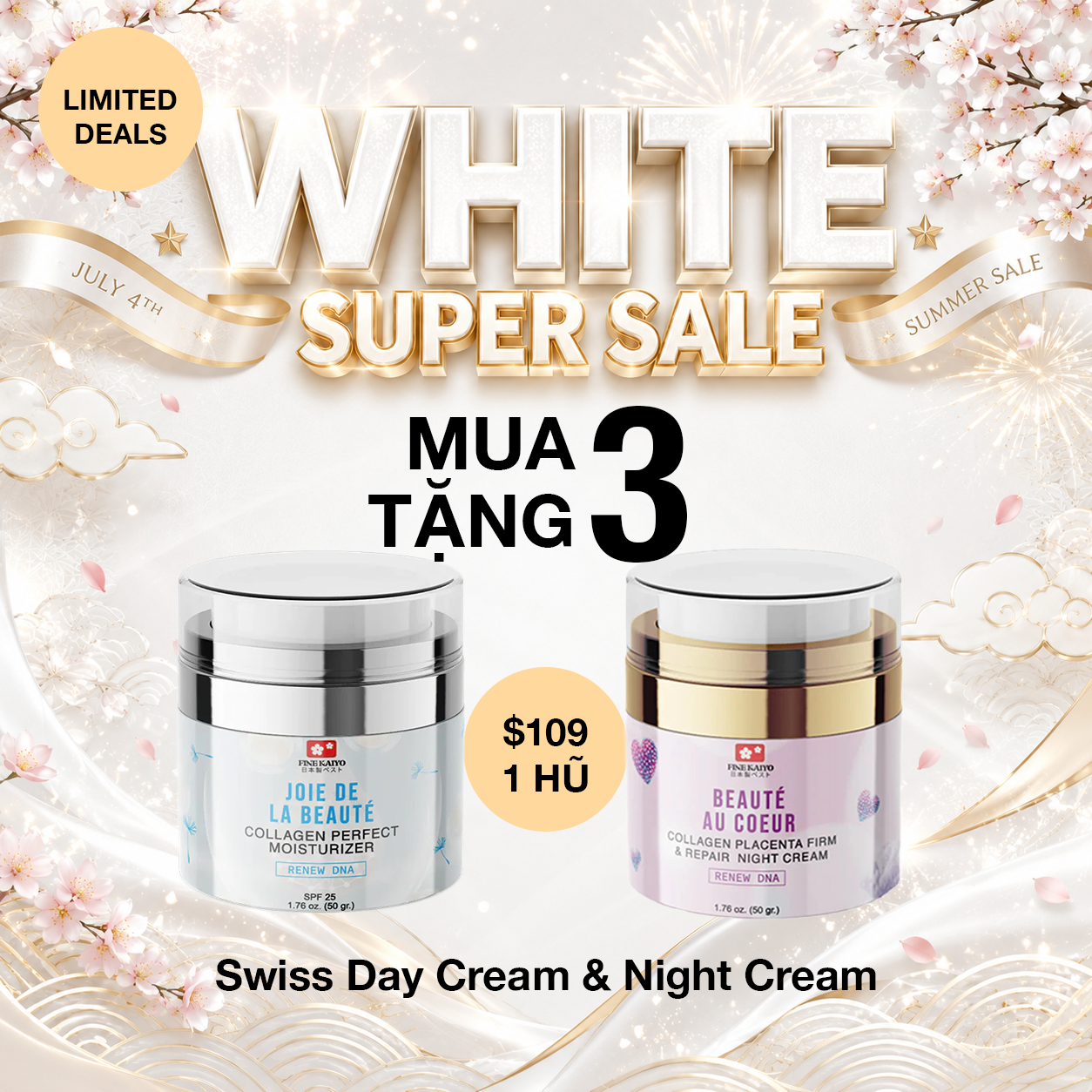 KEM DƯỠNG NGÀY THỤY SĨ - RENEW DNA DAY CREAM いつも輝く肌