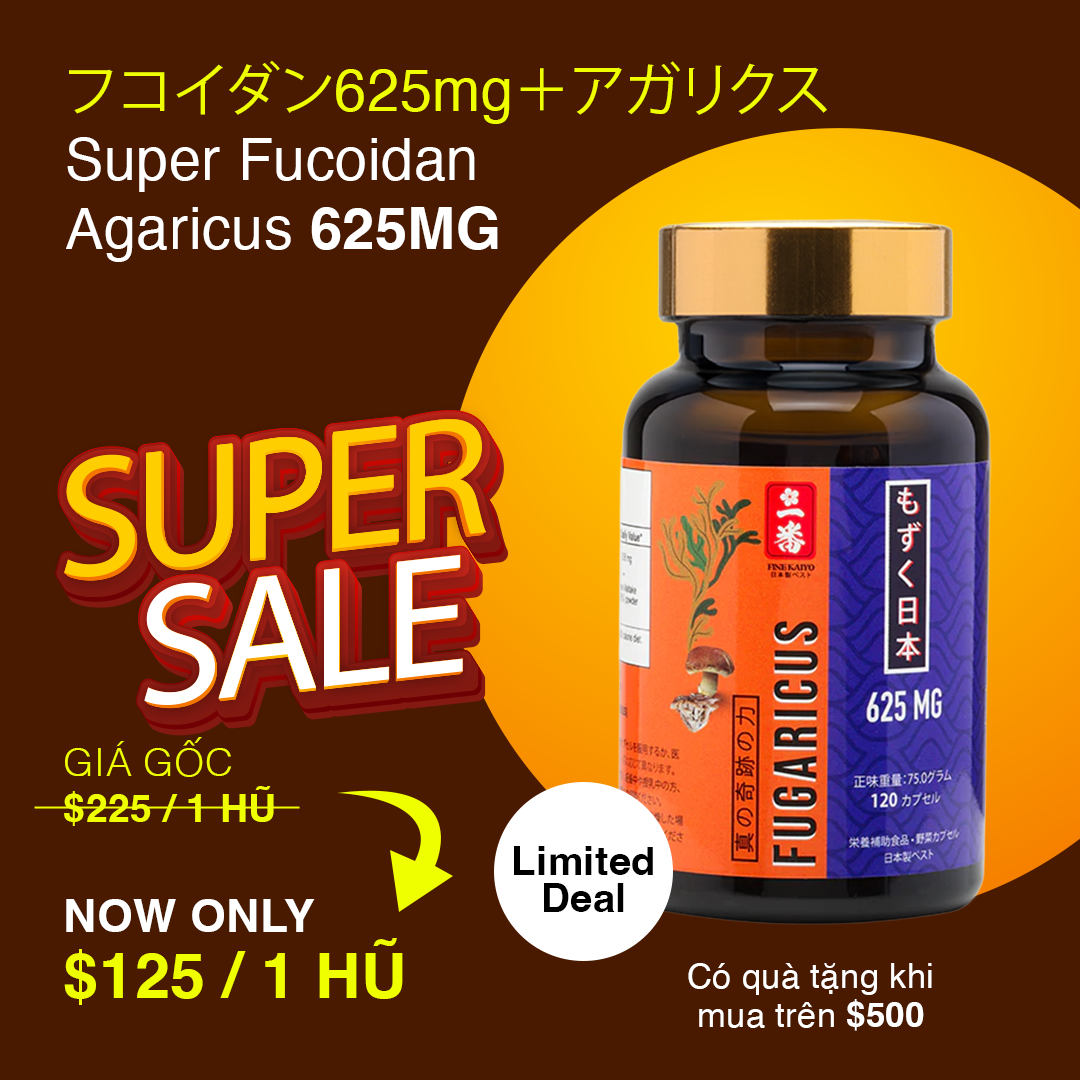 SUPER FUCOIDAN AGARICUS 625MG (120V) 先進処方のプレミアムケア