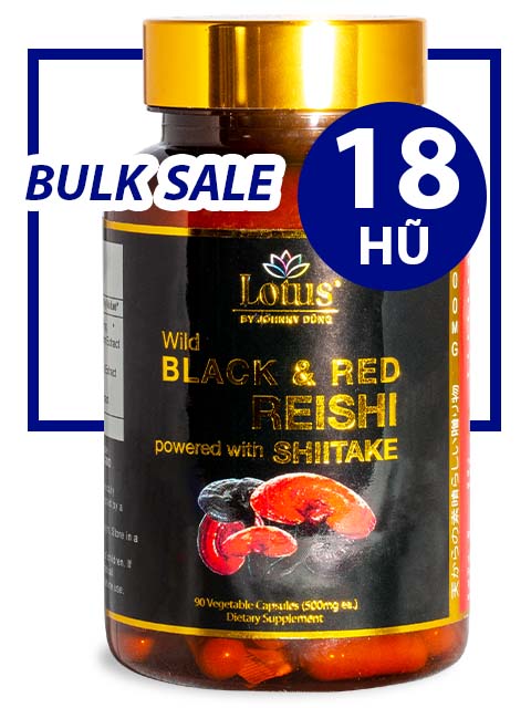 BULK SALE SAVING 18 HŨ - SUPER BLACK RED REISHI NHẬT BẢN