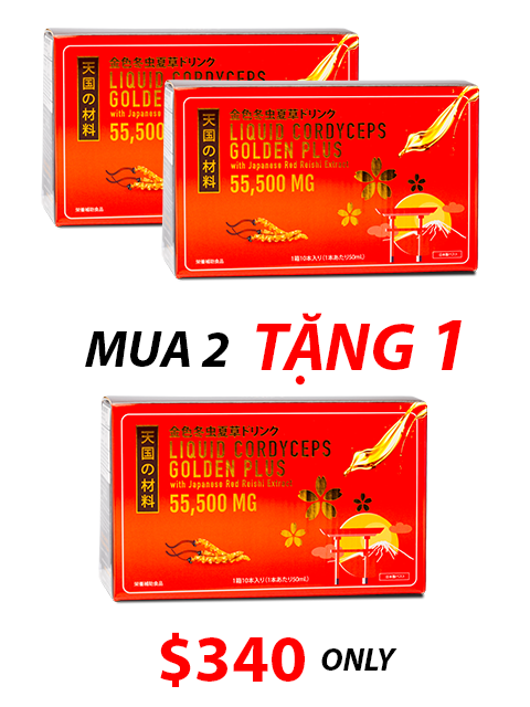 LIQUID CORDYCEPS - NƯỚC UỐNG ĐÔNG TRÙNG HẠ THẢO LINH CHI ĐỎ 冬虫夏草ドリンク