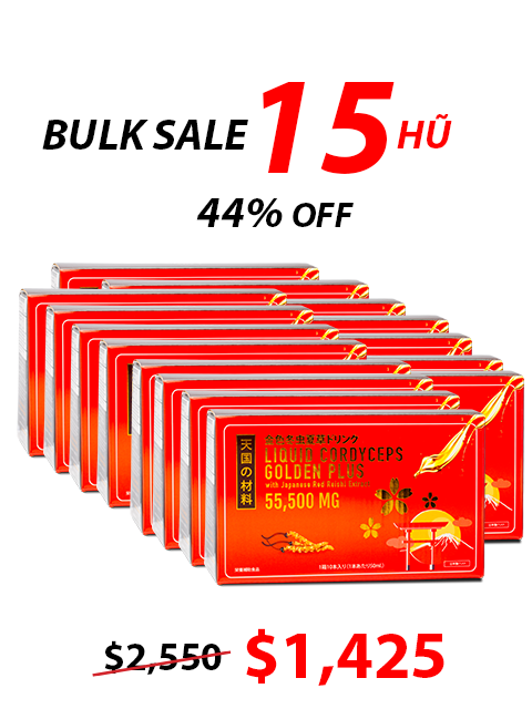 LIQUID CORDYCEPS - NƯỚC UỐNG ĐÔNG TRÙNG HẠ THẢO LINH CHI ĐỎ 冬虫夏草ドリンク