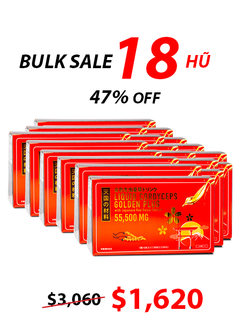 LIQUID CORDYCEPS - NƯỚC UỐNG ĐÔNG TRÙNG HẠ THẢO LINH CHI ĐỎ 冬虫夏草ドリンク