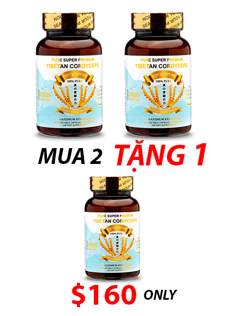 SUPER PREMIUM CORDYCEPS PURE 1,000MG - 60 VIÊN
