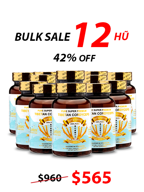 SUPER PREMIUM CORDYCEPS PURE 1,000MG - 60 VIÊN