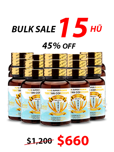 SUPER PREMIUM CORDYCEPS PURE 1,000MG - 60 VIÊN