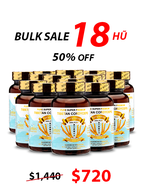 SUPER PREMIUM CORDYCEPS PURE 1,000MG - 60 VIÊN
