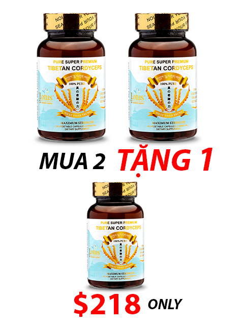 SUPER PREMIUM CORDYCEPS PURE 1,000MG - 90 VIÊN