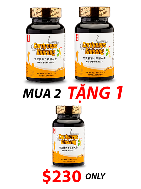 ORGANIC SUPER TIBETAN CORDYCEPS WHITE GINSENG (90 CAPSULES)