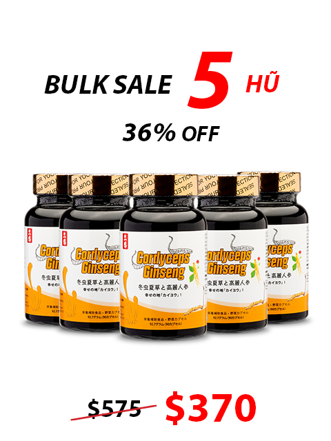 ORGANIC SUPER TIBETAN CORDYCEPS WHITE GINSENG (90 CAPSULES)