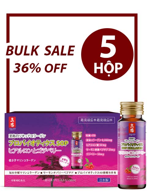 BULK SALE 5 BOXES - JAPANESE SUPER COLLAGEN HANA SOP 23,500MG