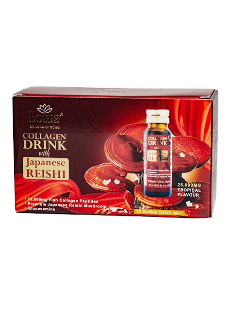 JAPANESE SUPER COLLAGEN REISHI GLUCOSAMINE 25,000MG 極上赤霊芝