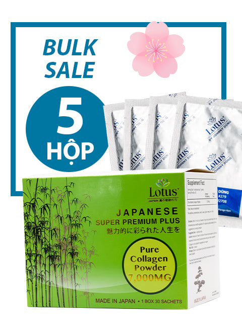 BULK 5 BOXES - JAPANESE SUPER COLLAGEN POWDER PURE 7,000MG