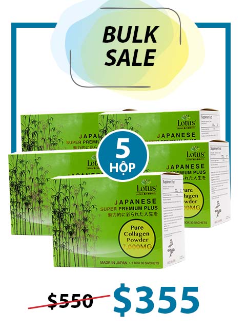 BULK 5 BOXES - JAPANESE SUPER COLLAGEN POWDER PURE 7,000MG