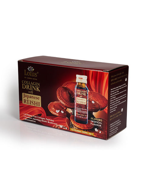 JAPANESE SUPER COLLAGEN REISHI GLUCOSAMINE 25,000MG 極上赤霊芝