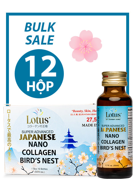 BULK 12 BOXES - SUPER COLLAGEN TỔ YẾN TRÀ HOA NỮ PLUS 27,500MG