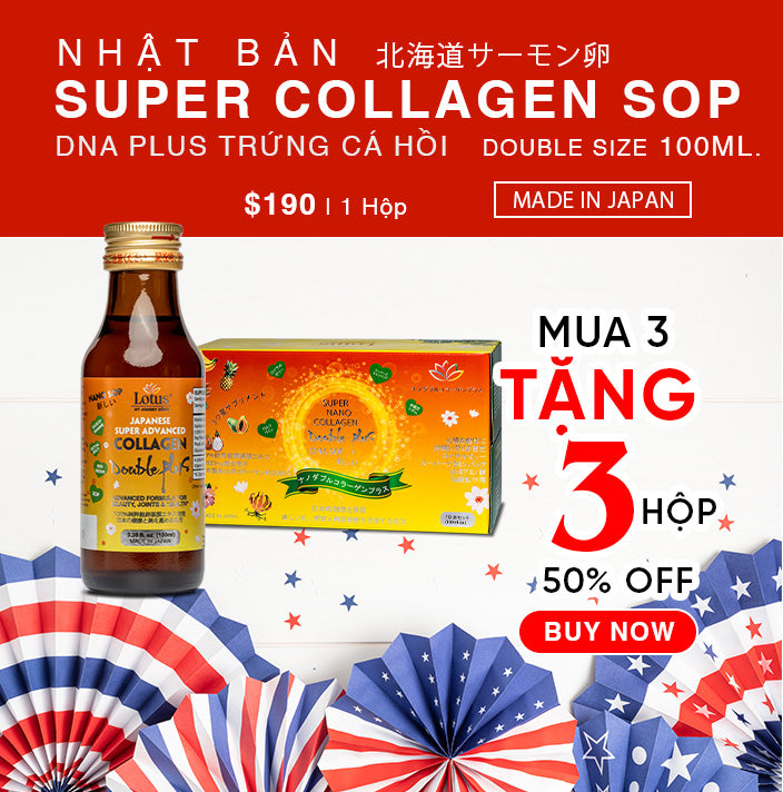 JAPANESE SUPER COLLAGEN DNA PLUS SOP WITH REISHI 北海道サーモン卵
