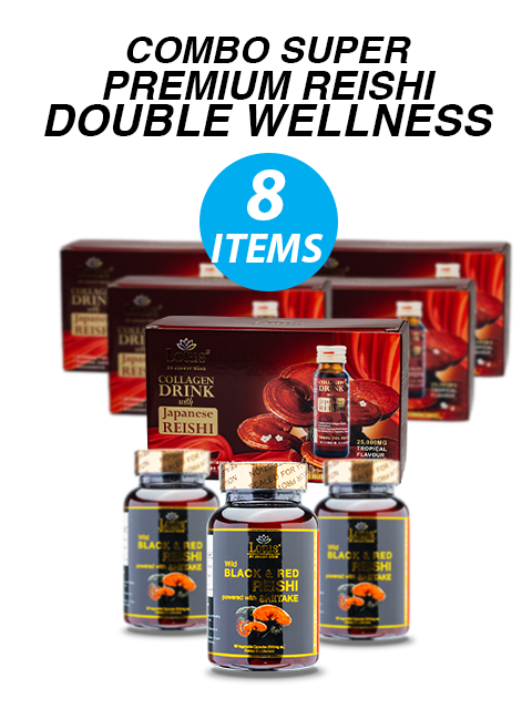 COMBO SUPER PREMIUM REISHI - DOUBLE WELLNESS 内なる力、美しさを育む