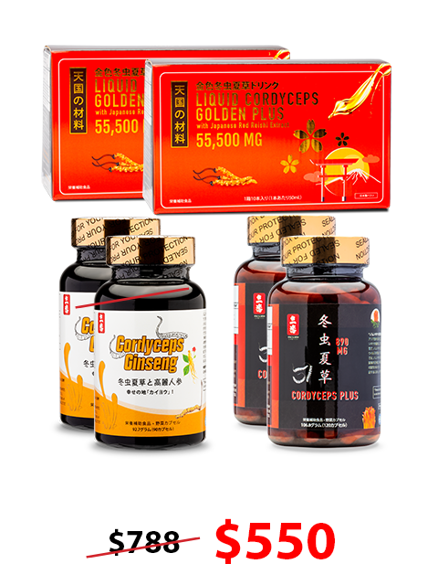 COMBO MIX 3 LOẠI ĐÔNG TRÙNG HẠ THẢO HẢO HẠNG ワールドベスト冬虫夏草