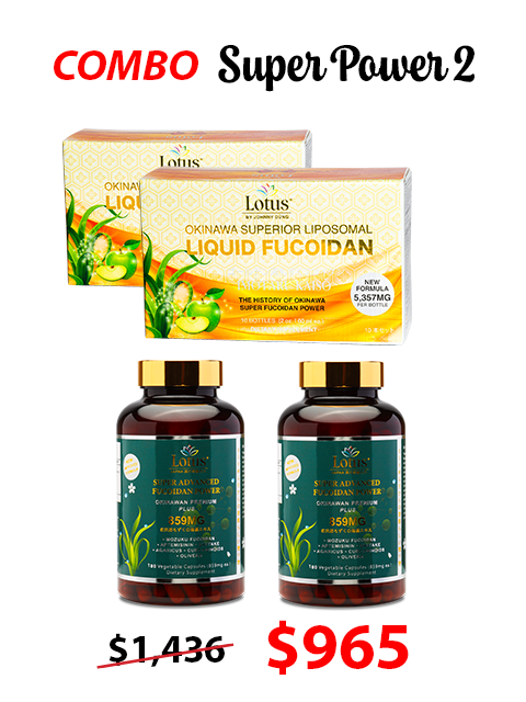 COMBO SUPER POWER 2 - SUPER FUCOIDAN LIQUID & FUCOIDAN 859MG フコイダン×アルテミシニン