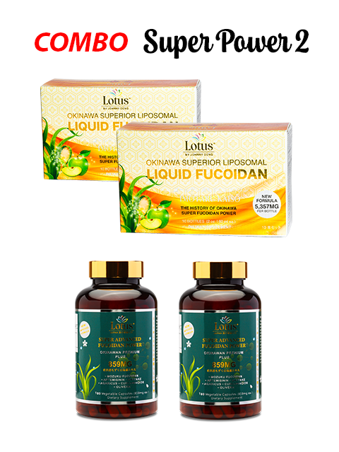 COMBO SUPER POWER 2 - SUPER FUCOIDAN LIQUID & FUCOIDAN 859MG フコイダン×アルテミシニン