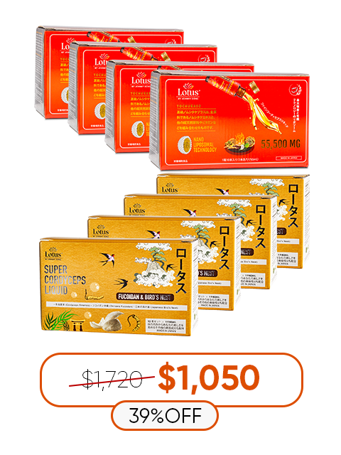 COMBO TĂNG SINH LỰC 8 HỘP - NƯỚC UỐNG ĐÔNG TRÙNG HẠ THẢO ĐẶC BIỆT 特選冬虫夏草ドリンク