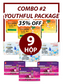 BULK 9 BOXES - COMBO #2 MIX PACKAGE YOUTHFUL COLLAGEN