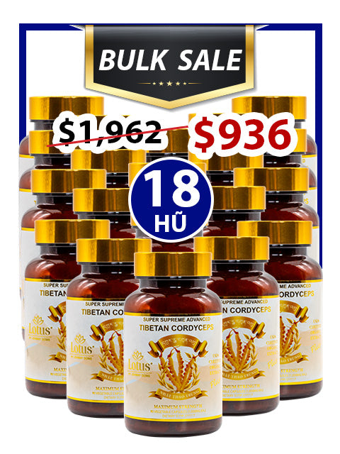 BULK SALE SAVING 18 HŨ - SUPER CORDYCEPS MIX 1,000MG