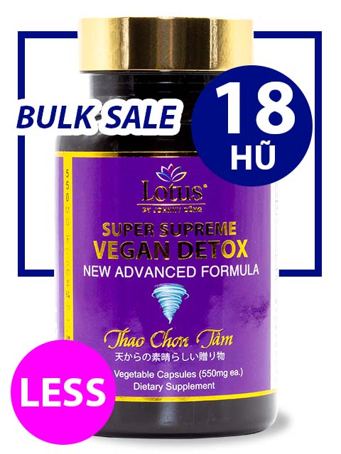 SUPER BULKSALE 18 HŨ - VEGAN DETOX LESS JUJUBE THANH LỌC ĐỘC TỐ