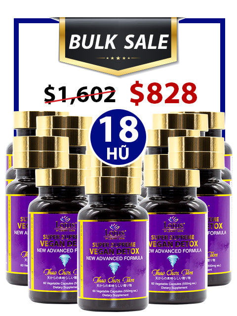 SUPER BULKSALE 18 HŨ - VEGAN DETOX LESS JUJUBE THANH LỌC ĐỘC TỐ