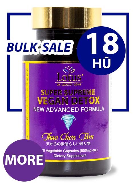 SUPER BULKSALE 18 HŨ - VEGAN DETOX MORE JUJUBE ĐẨY ĐỘC TỐ, GIÚP NHUẬN TRƯỜNG