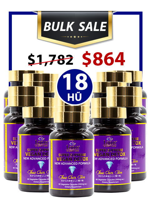 SUPER BULKSALE 18 HŨ - VEGAN DETOX MORE JUJUBE ĐẨY ĐỘC TỐ, GIÚP NHUẬN TRƯỜNG