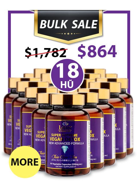 SUPER BULKSALE 18 HŨ - VEGAN DETOX MORE JUJUBE ĐẨY ĐỘC TỐ, GIÚP NHUẬN TRƯỜNG