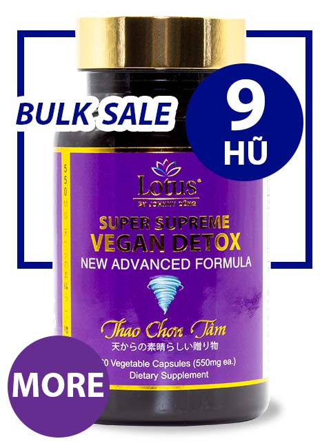 SUPER BULKSALE 9 HŨ - VEGAN DETOX MORE JUJUBE ĐẨY ĐỘC TỐ, GIÚP NHUẬN TRƯỜNG