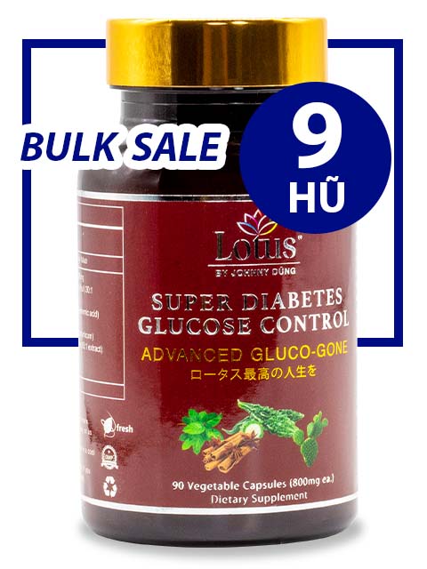 BULK SALE SAVING 9 HŨ - SUPER DIABETES GLUCO-GONE CHỐNG TIỂU ĐƯỜNG