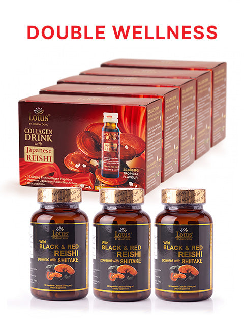 COMBO SUPER PREMIUM REISHI - DOUBLE WELLNESS 内なる力、美しさを育む