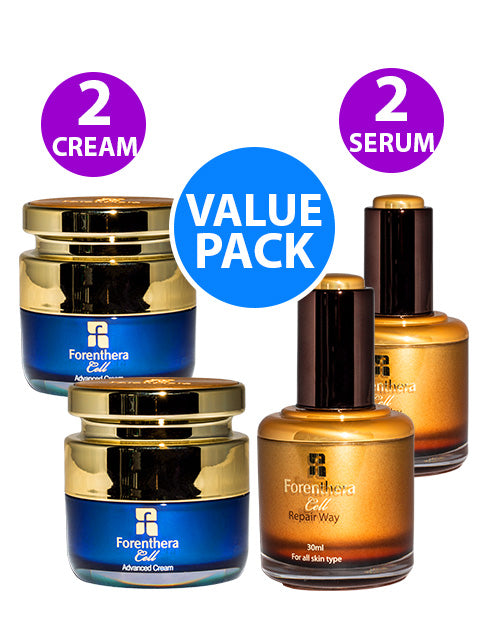 LUXURY FORENTHERA VALUE PACK - ADVANCED STEM CELL CREAM & LIFTING SERUM