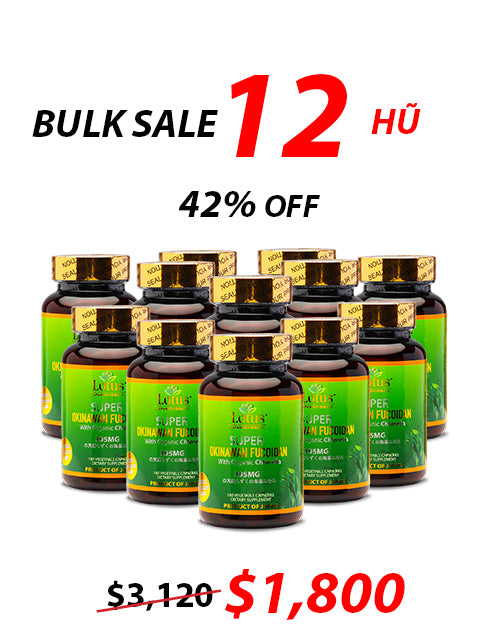 SUPER OKINAWAN FUCOIDAN CHLORELLA 395MG - 180 CAPS フコイダン&クロレラ