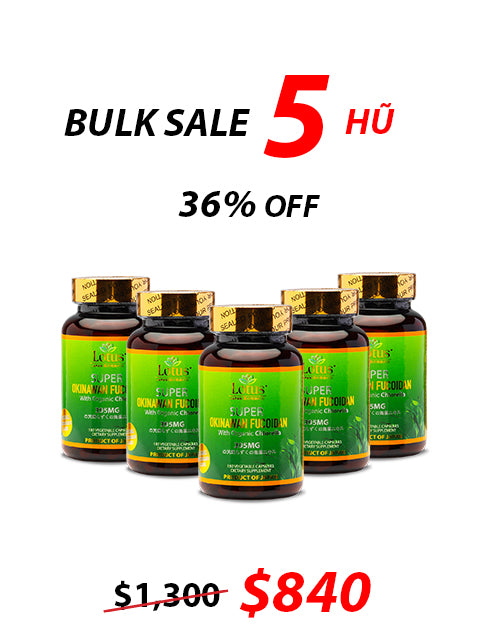 SUPER OKINAWAN FUCOIDAN CHLORELLA 395MG - 180 CAPS フコイダン&クロレラ