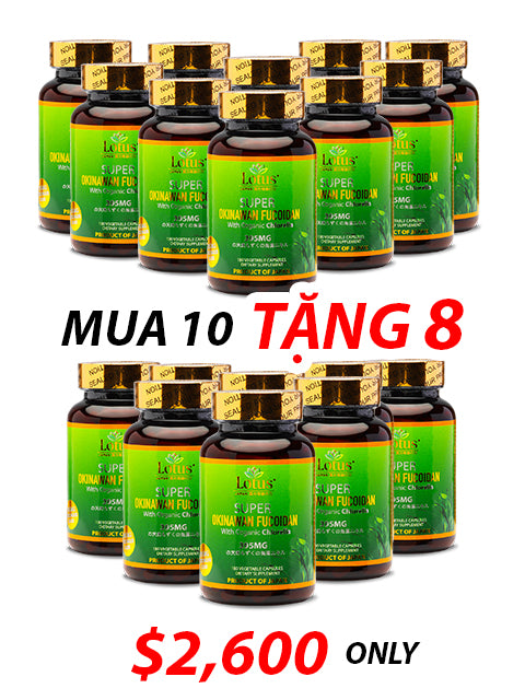 SUPER OKINAWAN FUCOIDAN CHLORELLA 395MG - 180 CAPS フコイダン&クロレラ