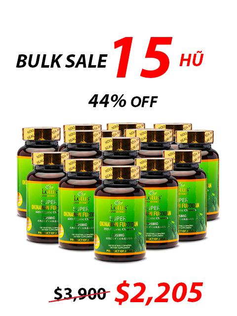 SUPER OKINAWAN FUCOIDAN CHLORELLA 395MG - 180 CAPS フコイダン&クロレラ