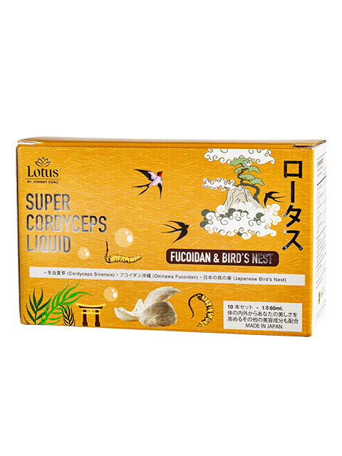 NHẬT BẢN NƯỚC UỐNG ĐÔNG TRÙNG FUCOIDAN & TỔ YẾN 冬虫夏草フコイダン&燕の巣