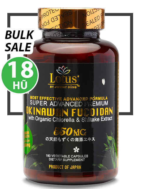 BULK SALE 18 HŨ - SUPER ADVANCED FUCOIDAN 550MG SHIITAKE