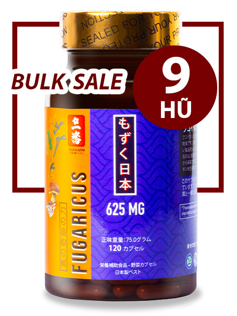 BULK SALE SAVING 9 HŨ - OKINAWA SUPER FUCOIDAN AGARICUS 625MG (120 CAPS)