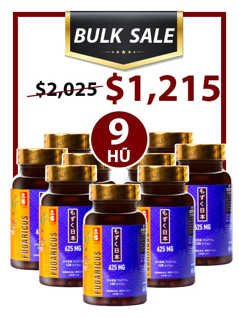 BULK SALE SAVING 9 HŨ - OKINAWA SUPER FUCOIDAN AGARICUS 625MG (120 CAPS)