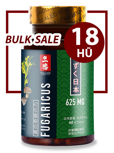BULK SALE SAVING 18 HŨ - OKINAWA SUPER FUCOIDAN AGARICUS 625MG (40 CAPS)