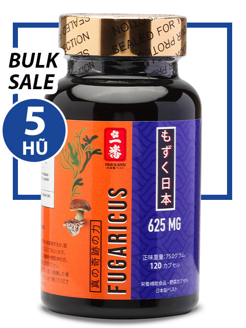 BULK SALE SAVING 5 HŨ - OKINAWA SUPER FUCOIDAN AGARICUS 625MG (120 CAPS)
