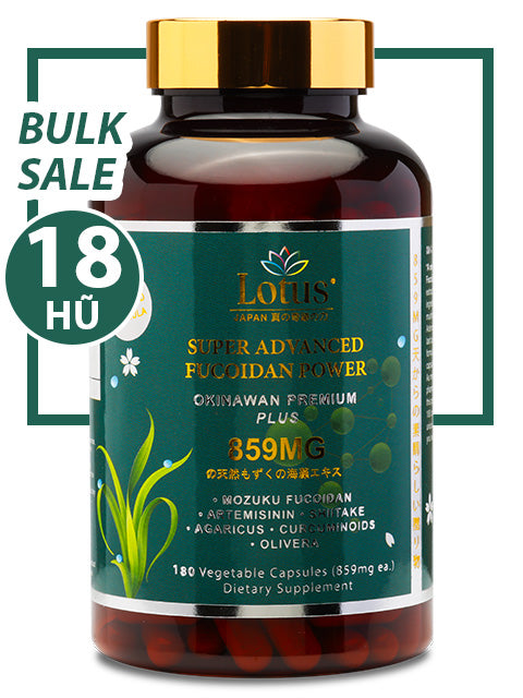 BULK SALE SAVING 18 HŨ - SUPER FUCOIDAN POWER PLUS 859MG (180 CAPS)