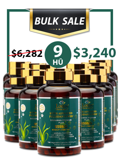 BULK SALE SAVING 18 HŨ - SUPER FUCOIDAN POWER PLUS 859MG (180 CAPS)
