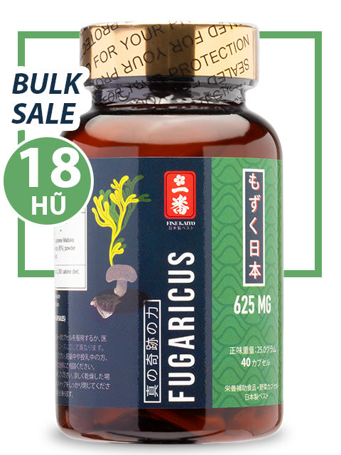 BULK SALE SAVING 18 HŨ - OKINAWA SUPER FUCOIDAN AGARICUS 625MG (40 CAPS)