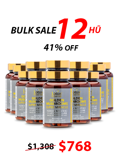 GLUCOSAMINE & 4 GOLDEN JAPANESE MUSHROOMS 日本四大貴重きのこ